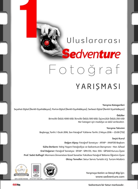 1. Uluslararası Sedventure Fotoğraf Yarışması.