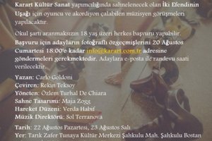 Karart Kültür Sanat  Oyuncu Görüşmeleri