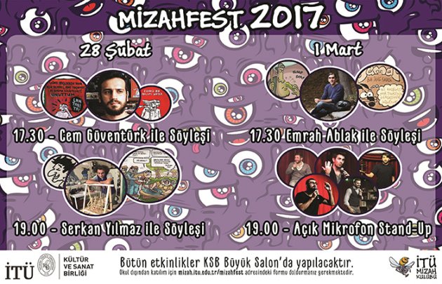 İTÜ Mizahfest ile güldürecek