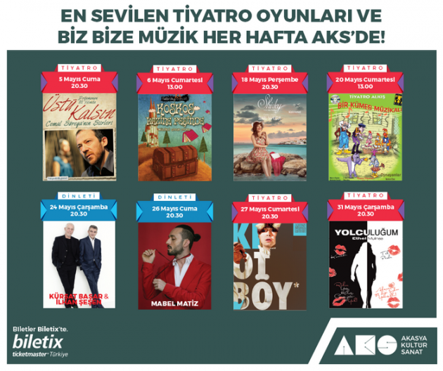 Akasya Kültür Sanat Mayıs Etkinlikleri 