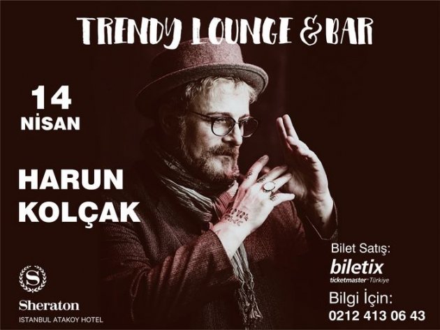 Harun Kolçak, 14 Nisan Akşamı Trendy Lounge & Bar’da Sahne Alacak