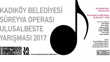 Kadıköy Belediyesi Süreyya Operası Ulusal Beste Yarışması 2018