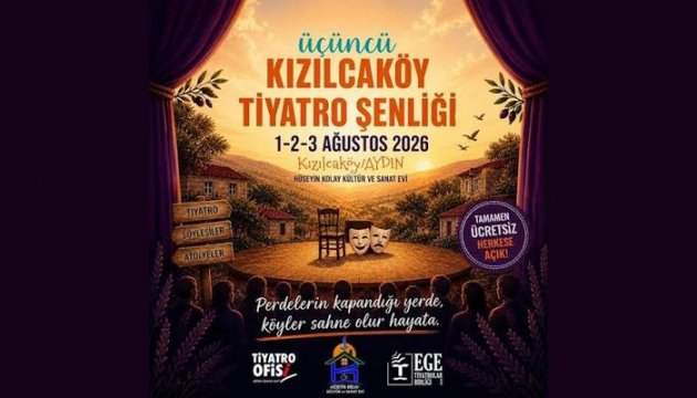 Aydın'da Üçüncü Kızılcaköy Tiyatro Festivali Sona Erdi